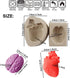 2PCS Halloween Heart and Brain Silicone Molds DIY Simulation Human Organ Fondant Mould Cake Candy Biscuit Polymer Clay Ice Mold Kitchen Baking Too...