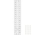 Acrylic Quilters Ruler,Sewing Ruler,3-Inch by 17-Inch, Non Slip Rings 15 Pieces for Quilting and Sewing...
