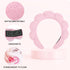 2PCS Spa Headband for Washing Face, Makeup Headband, Bubble Skincare Headbands with Face Wash Wristbands...