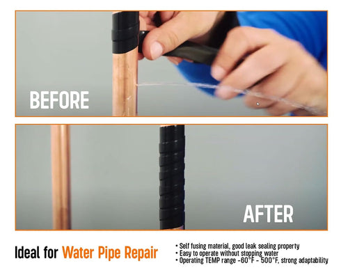Magic Self-Fusing Silicone Rubber Tape - Waterproof Sealing for Plumbing, Soft Grip for Softball Bats Pull-Up Bars Dumbbells Gym Equipment Tool Wr...