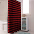 Vandarllin Extra Long 72x84 Inches Shower Curtain Washable,Water Repellent,Rustic Red Black Buffalo Check Plaid Pattern Print...