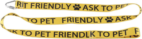 CENWA Friendly Ask to Pet Dog Lead Leash Friendly Dog Nervous Dog Lead Shy Rescue Dog Gift Nervous Shy Dog Gift (Friendly Ask to pet)...