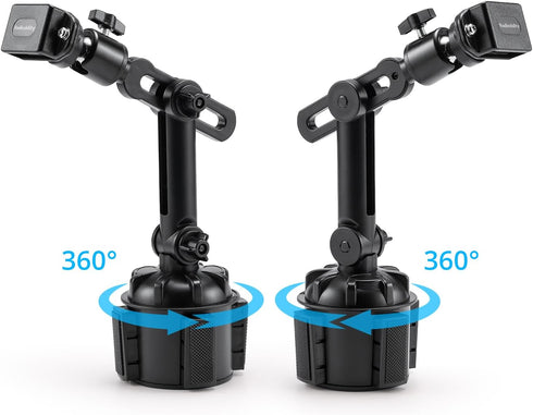 Radioddity RH1 Cup Holder Radio Mount, Adjustable Length and Height, Secure and Stable for Handheld Radio, Car Mobile Radio, Two Way Radio, Walkie...