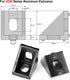 20Sets Black 2020 Series Aluminum Extrusion Profile Connector Set,20Pcs Corner Brackets,with 40Pcs T-Nuts and M5×8 Hex Screw Bolt for 6mm 20S T Sl...