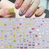 6 Sheets Nail Art Sticker Decals 5D Embossed Nail Art Supplies Self-Adhesive Nail Art Decoration Cartoon Monsters Black Cats Panda Design Manicure...