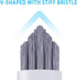 Grout Brush Cleaning,Hard Bristle Grout Cleaner for Tile Floors,Bathroom Cleaning Brushes for Scrub Shower Tile Grout, Black, 4 Pieces...