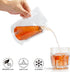 Liquor Plastic Flasks Concealable And Reusable Cruise Sneak Flask Drink Pouches Drinking bags with Funnel (8OZ-6PCS)...