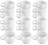 Mini Coffee Cups Tea Cup White Plastic Coffee Cups Dollhouse Miniature Food Kitchen Room Decoration Accessories for Pretend Afternoon Tea Cake Dec...