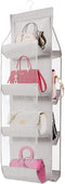 AARAINBOW 1 Pack Hanging Handbag Purse Organizer, Bags Organizor for Purse 8 Pockets Wardrobe Closet Space Saving Handbag Storage, 44.5L x 13.5W (...