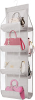 AARAINBOW 1 Pack Hanging Handbag Purse Organizer, Bags Organizor for Purse 8 Pockets Wardrobe Closet Space Saving Handbag Storage, 44.5L x 13.5W (...