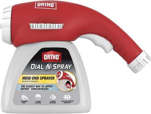 Ortho Dial N Spray Hose-End Sprayer for Liquid Weed and Insect Killer, Fungicide, Fertilizer with 14 Dilution Settings...