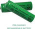 12 Packs High Performance Ni-MH 1.2V AA 2500mAh Rechargable Batteries for Solar Garden Lights, Remotes, Mice...