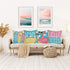 2 Pack Waterproof Outdoor Summer Beach Throw Pillow Covers 16x16 Inch Flamingo Flip Flops Tropical Flower Starfish Farmhouse Decoration Pillow Cas...