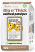 Petkin Pet Wipes for Dogs and Cats, Oatmeal, 100 Wipes (Large) for Dogs and Cats - Soothes Itchy Dry Skin and Cleans Ears, Face, Butt, Body and Ey...