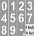 4 Inch Large Number Stencils for Painting - 11 Pack Number Stencil Templates for Curb Address, Cakes, Cookies, Mailboxes and Crafts, Reusable Hous...