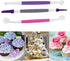 5 Pieces Cake Decorating Tool Set Cake Decoration Brushes Fondant Gum paste tools for Cake Cookie Fondant Decoration...