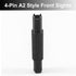 Fiber Optics Flip up Front Sight Adjustment Tool, 4&5 Prong A1&A2 Types Iron Sight Elevation Tool...