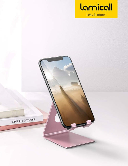 Lamicall Cell Phone Stand, Phone Cradle : Phone Dock, Holder Compatible with Phone 12 Mini 11 Pro XS Max XR X 6 6s 7 8 Plus 5 5s 5c and All Other ...