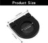 2 Pack Recessed Pull Ring Handles Black Hidden Recessed Type Drawer Mount Handle Deck Cabinet Flush Ring Sliding Door Pull Handle Recessed Furnitu...