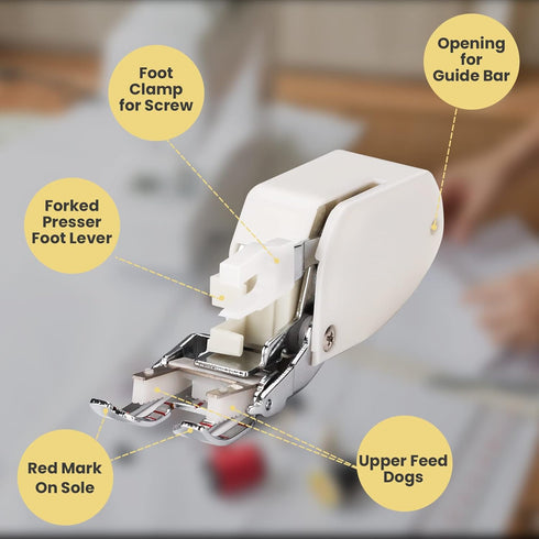 Open Toe Walking Foot W/Guide for Brother Even Feed Foot F033N F033 XC2214002 Pressure Foot...