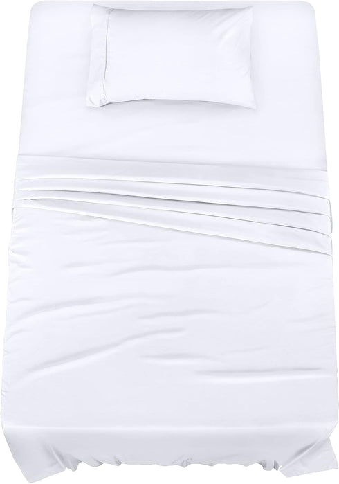 Utopia Bedding Twin Sheet Set – 3 Piece Bed Sheets for Twin Size Bed, Soft and Breathable Microfiber, Includes 1 Fitted Sheet, 1 Flat Sheet and 1 ...
