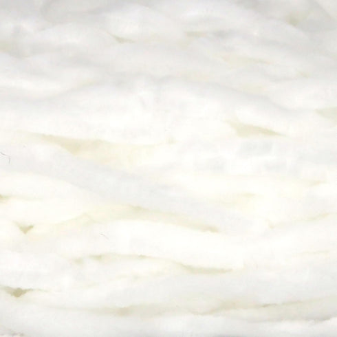 JubileeYarn Chenille Yarn - 100g/Cake Worsted Weight - Zirconia - White Velvet - 2 Cakes...