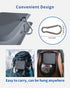 Collapsible Portable 2-in-1 Dog Bowl, Travel Dog Bowl Integrated, Silicone Foldable Expandable Food Water Bowl with Carabiner - Anti-Spill and Ant...