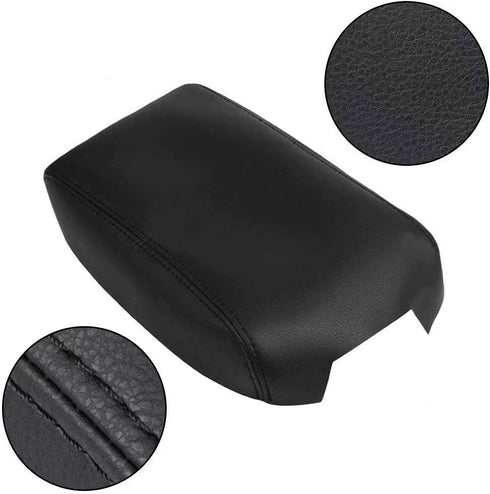 DSkoiph Leather Center Console Lid Armrest Cover Fits for 2012-2017 Toyota Camry Leather Part Only (Black)...