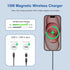 15W Magnetic Wireless Charger for iPhone 15/15 Plus/15 Pro/15 Pro Max/14/13/12, Airpods Pro 3/2, Magsafe Wireless Fast Charging Kickstand for Sams...