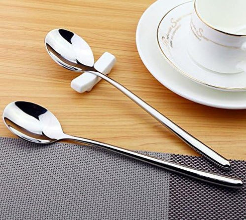 Miupoo Korean Soup Spoons Stainless Steel Long Handle Tablespoon Pack of 5...