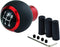 5 Speed Stick Shifter Knob Light PU Leather Gear Handle Car Ball Transmission Lever Head for Most Manual Automotive Vehicles (Red)...