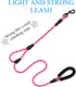 Dog Leash-Heavy Duty Long Dog Leash for Puppy, Small, Medium, and Large Dogs (Pink Rope - Double Handle, 6 Feet)...