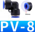 Pneumatic Connectors,8mm Pneumatic Fittings Push in Elbow Connectors Water Hose Quick Connect for Air Water Hose 10 PCS...