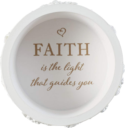 Precious Moments Rosary Box for Girls – Faith is The Light That Guides You – First Communion Gift with Pearl-Look Rosary – 202428...