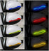 TRUE LINE Automotive Reflective Car Side Mirror Warning Molding Trim Sticker Safety Markers (Blue)...