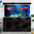 72X24IN Natural Underwater Aquarium Background, Pictures 3D Fish Reef Fish Tank Decoration Background, with 8 EVA Double-Sided Tape...