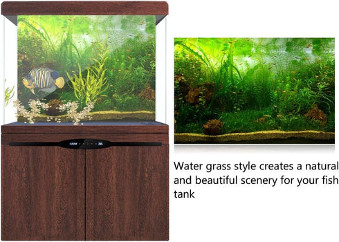Zerodis PVC Aquarium Background Poster,Water Grass PVC Adhesive Static Aquarium Wallpaper Background(91 * 41cm)...
