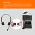 IPD IPH-255 Phone Headset with Noise cancelling Microphone for Office and Call center -Compatible with Cisco landline phones -7800/7900/8800/6945 ...