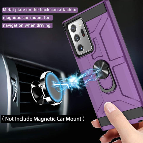 Jeylly for Samsung Galaxy Note 20 Ultra Case, Military Grade Drop Shockproof Protective Cover with Built-in Magnetic Ring Kickstand Car Mount Hold...