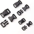 Golden Pearl 5/8, 1/2, and 3/8 inch(20 Each) Black Plastic Contoured Side Release Buckles for Paracord Bracelets-60pcs...