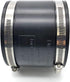 Flexible Rubber PVC Coupling Parallel with Stainless Steel Clamps, 4 inch, Black...
