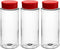 Skyway Supreme 12 OZ Plastic Spice Bottles Seasoning Containers Jars - Flap Cap Pour and Sifter Spice Shaker - Refillable Perfect For BBQ Rub Herb...