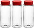 Skyway Supreme 12 OZ Plastic Spice Bottles Seasoning Containers Jars - Flap Cap Pour and Sifter Spice Shaker - Refillable Perfect For BBQ Rub Herb...