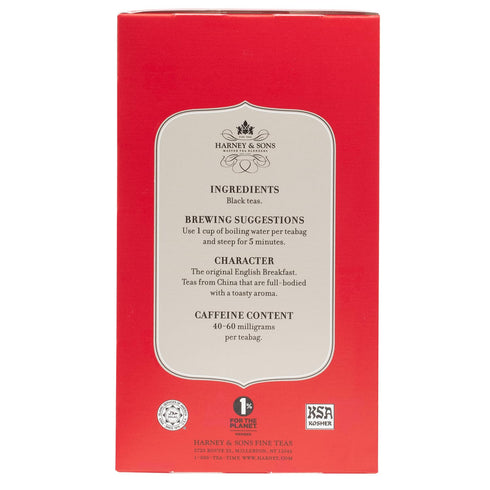 Harney & Sons Black Tea, Tea Bags, English Breakfast, 20 Count...