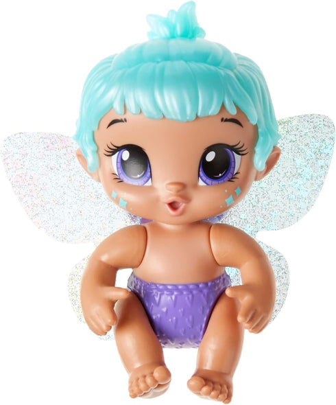 Baby Alive Glo Pixies Minis Carry ‘n Care Necklace, Lilac Pearl, 3.75-Inch Pixie Doll Toy with Doll Carrier and Nurturing Charm Necklace...