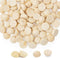 ANZKA 200pcs Mini Half Wooden Beads, 12mm Unfinished Round Split Wood Balls for Craft Paint, 1/2 inch Diameters Natural Half Sphere Ornaments...