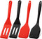 Mini Silicone Brownie Serving Spatula Set Flexible Non Stick Serve Turner Heat Resistant Cooking Spatula for Flip Eggs Crepe Steak Pizza Kitchen U...