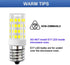 E17 LED Bulb, Stovetop Light, Appliance Bulb Under Microwave Oven, Non-Dimmable, 4W Daylight White 6000K, 110V-130V, 2-Pack...