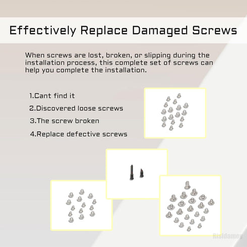 for iPhone 8 Plus Complete Full Screw Sets Replacement 8Plus with Bottom Pentalobe Screws Inner Part Kit Repair with Four Screwdrivers for A1864 A...