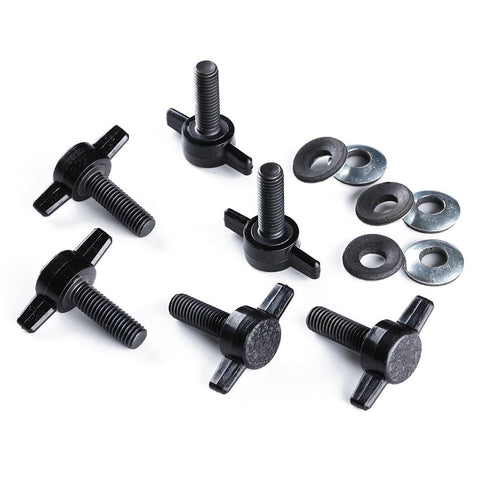 Xprite 6 Tee Knobs Set Hard Top Quick Removal Change Kit For 2007-2018 Jeep Wrangler Sport Sahara Rubicon Freedom (Replace Torx Bolts)...